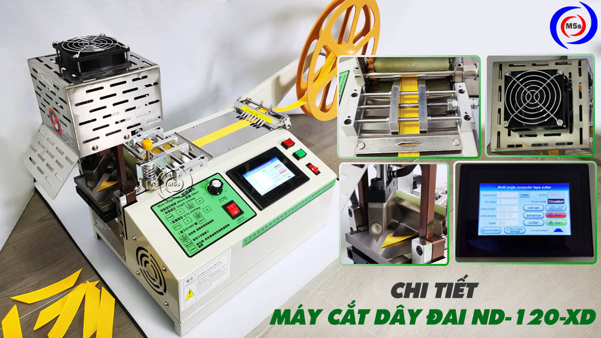 máy cắt dây đai xéo góc ND-120-XD