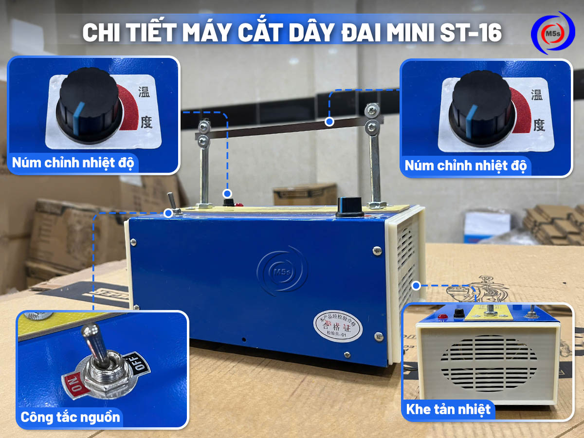 các bộ phận của máy cắt dây đai mini ST-16