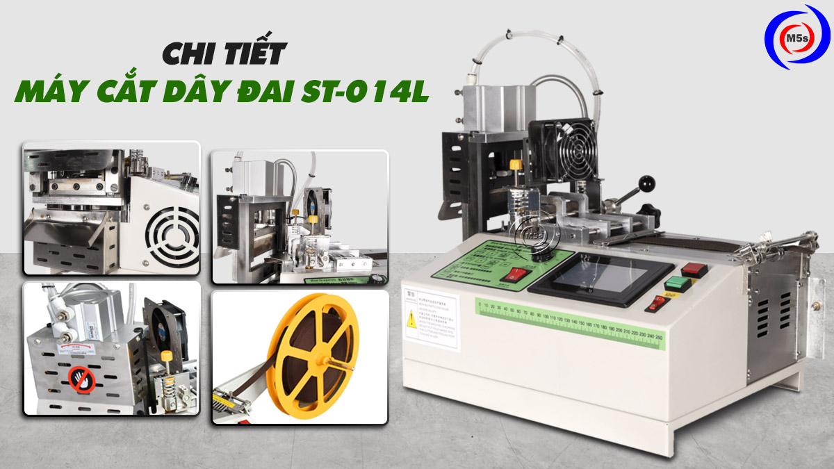 Chi tiết máy cắt dây đai st-014l