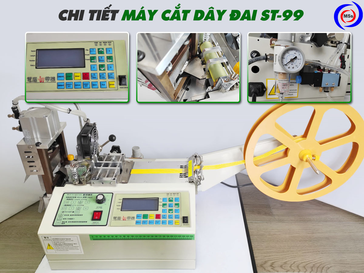 Chi tiết máy cắt dây đai st-99