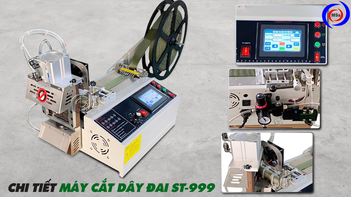 Chi tiết máy cắt dây đai nhiệt ST-999