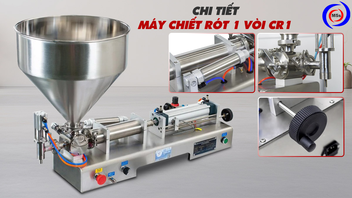 Chi tiết máy chiết rót 1 vòi 500ml cr1 Chi tiết máy chiết rót 1 vòi 500ml cr1
