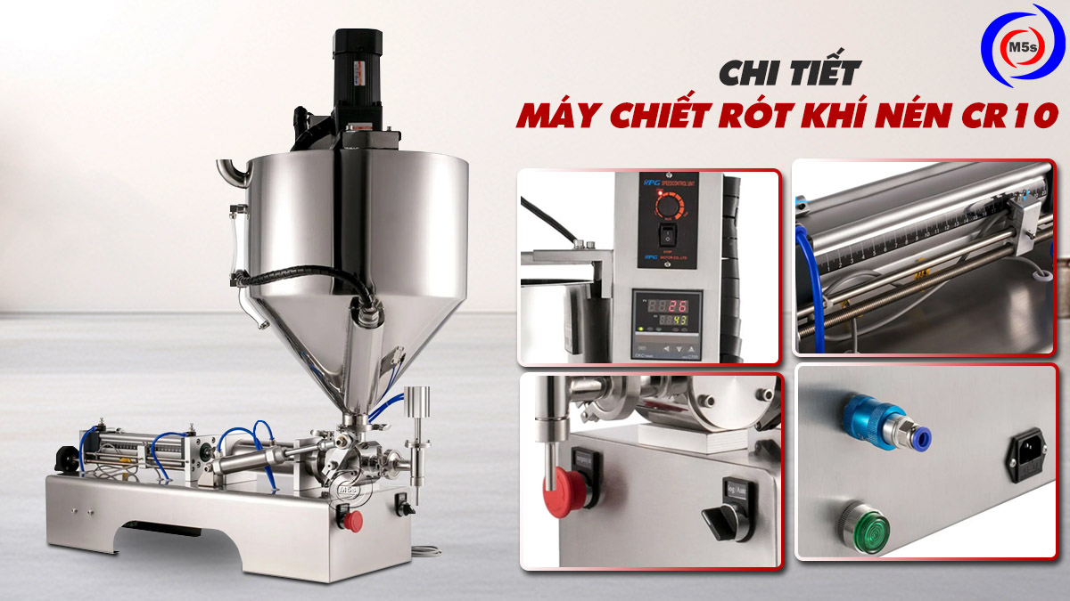 Chi tiết máy chiết rót khí nén cr10 Chi tiết máy chiết rót khí nén cr10