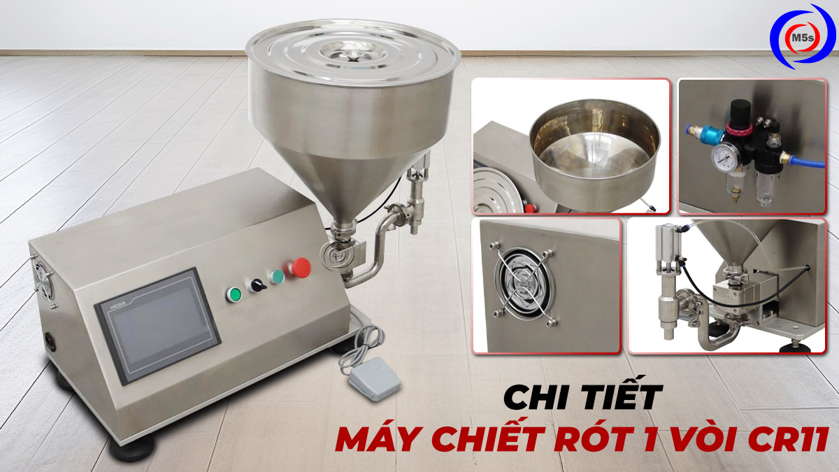 Chi tiết máy chiết rót 1 vòi CR11