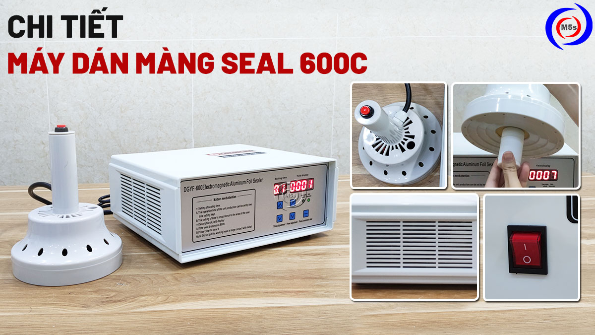 Chi tiết máy dán màng seal 600c