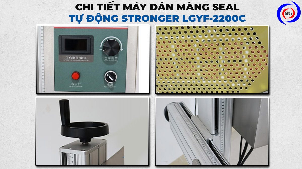 Chi tiết máy dán màng seal tự động stronger lgyf-2200c