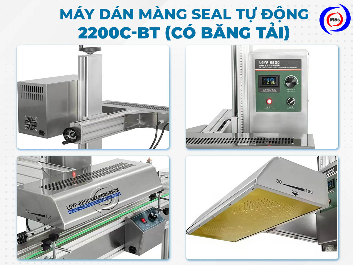 chi tiết máy dán màng seal tự động 2200C-BT
