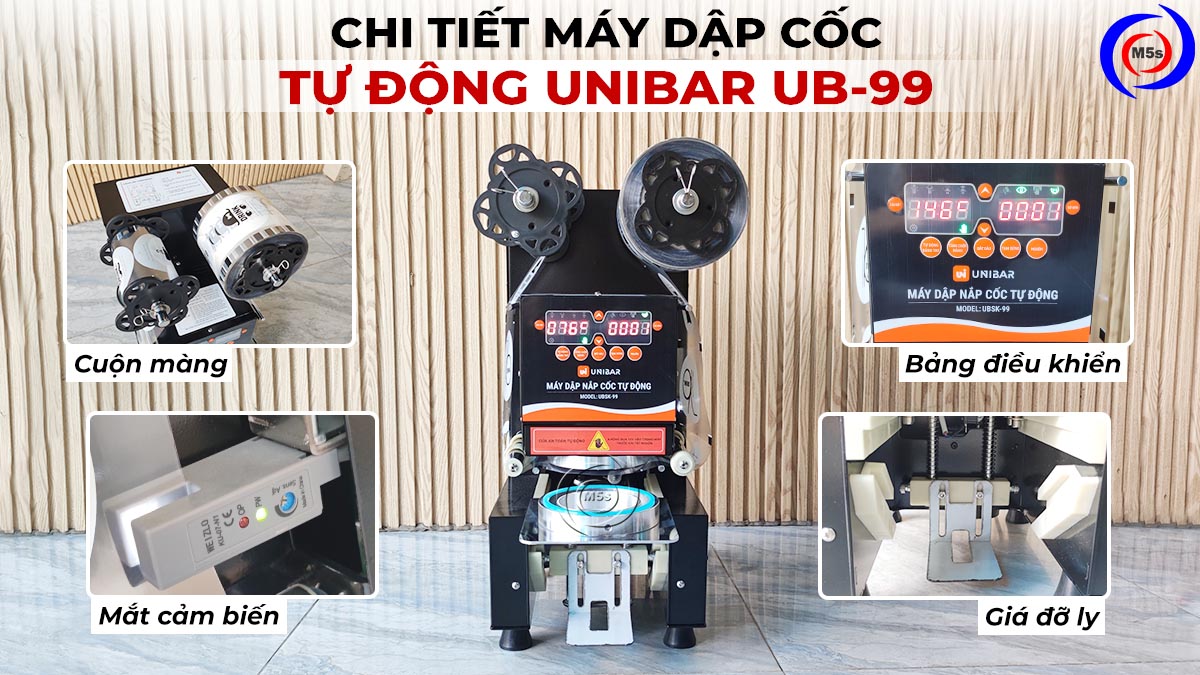 Chi tiết máy dập cốc tự động UB-99