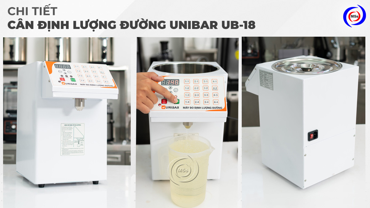 Sử dụng máy định lượng đường Unibar UB-18 Sử dụng máy định lượng đường Unibar UB-18