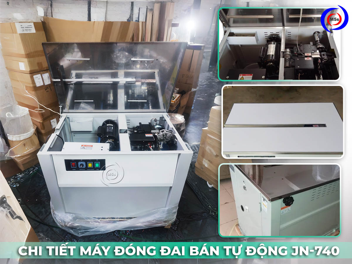 máy đóng đai thùng bán tự động JN-740