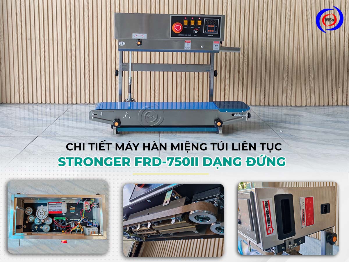 Máy hàn miệng túi liên tục dạng đứng Stronger FRD-750II