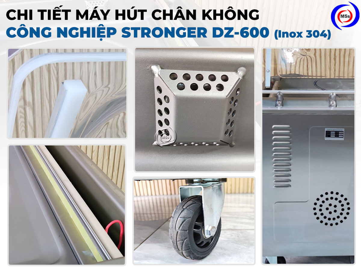 Máy hút chân không công nghiệp Stronger DZ-600 inox 304 Máy hút chân không công nghiệp Stronger DZ-600 inox 304