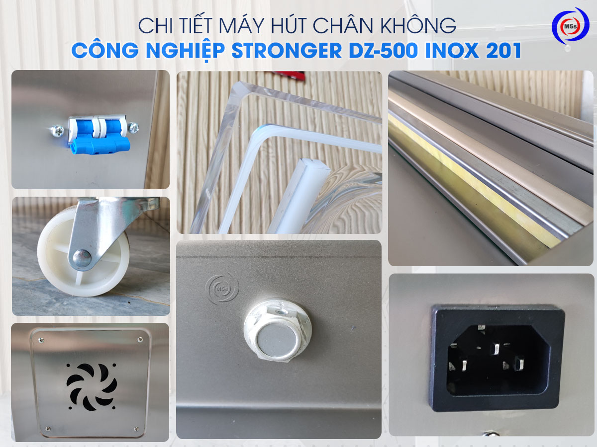 Máy hút chân không công nghiệp DZ-500 inox 201