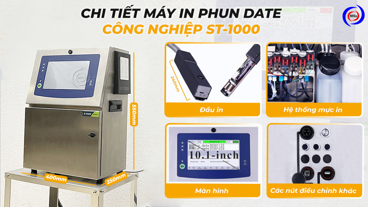 Máy phun date công nghiệp ST-1000