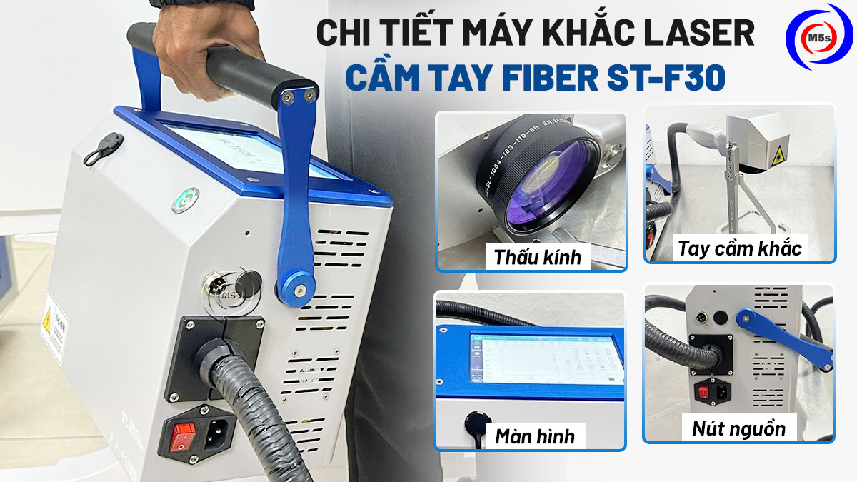Chi tiết máy khắc laser cầm tay ST-F30