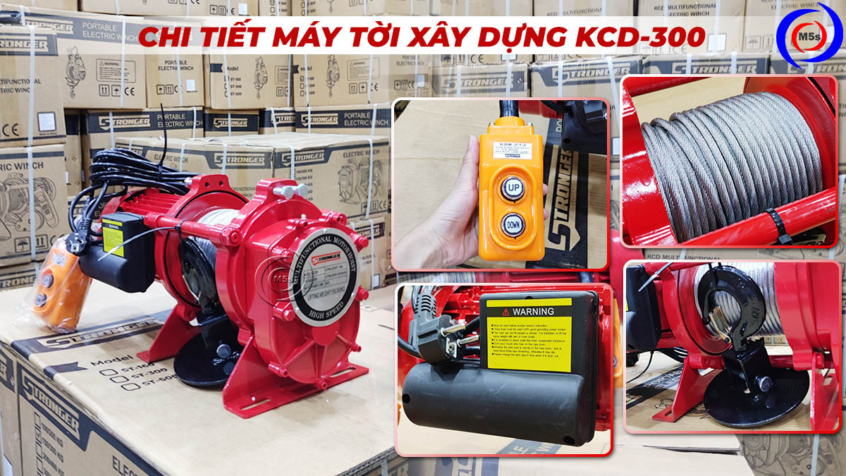 Tời xây dựng 300kg Stronger chuẩn tải