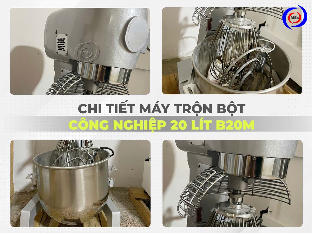 Chi tiết máy trộn bột 20 lít B20M