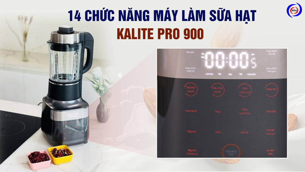 Chức năng xay nấu của máy làm sữa hạt Kalite Pro 900