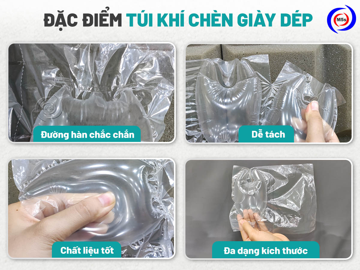 Đặc điểm túi khí chèn giày dép