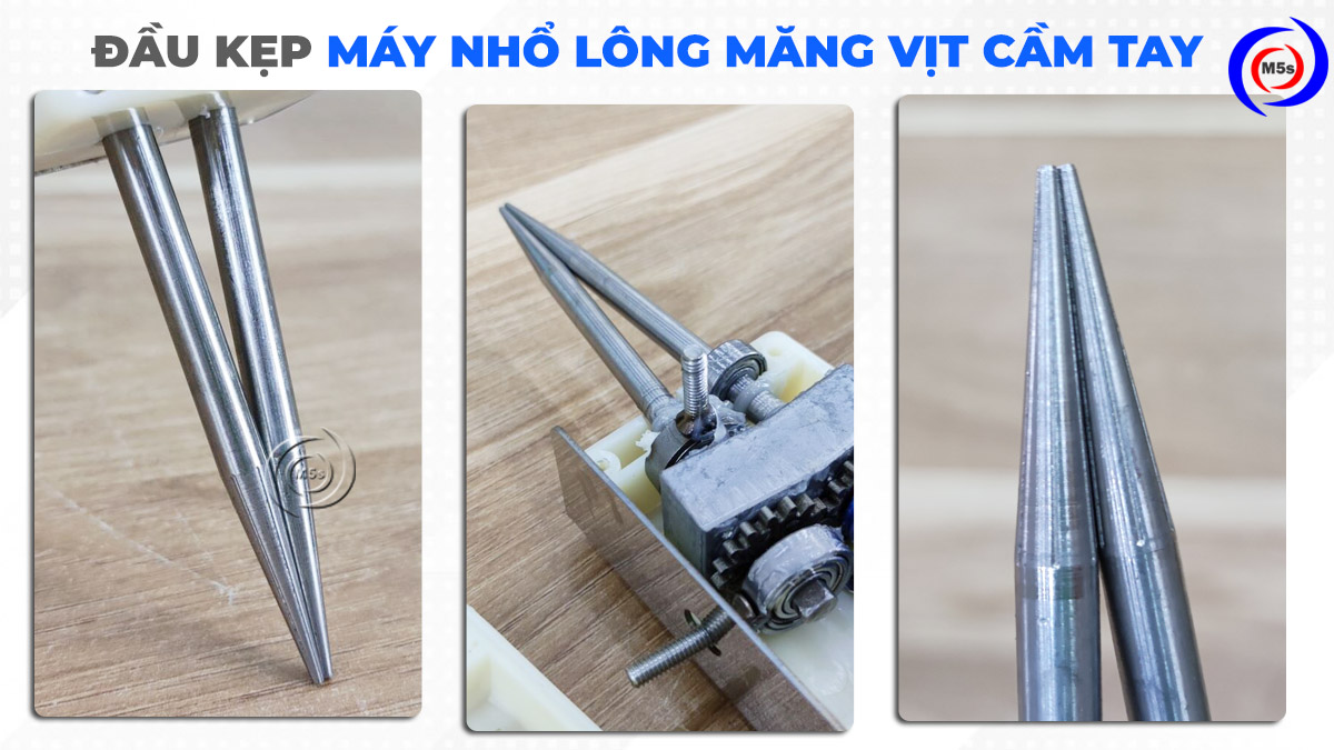 Đầu kẹp máy nhổ lông măng vịt cầm tay