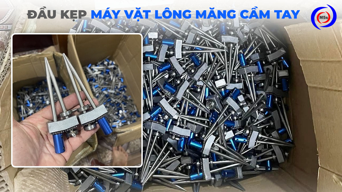 Đầu kẹp máy vặt lông măng cầm tay
