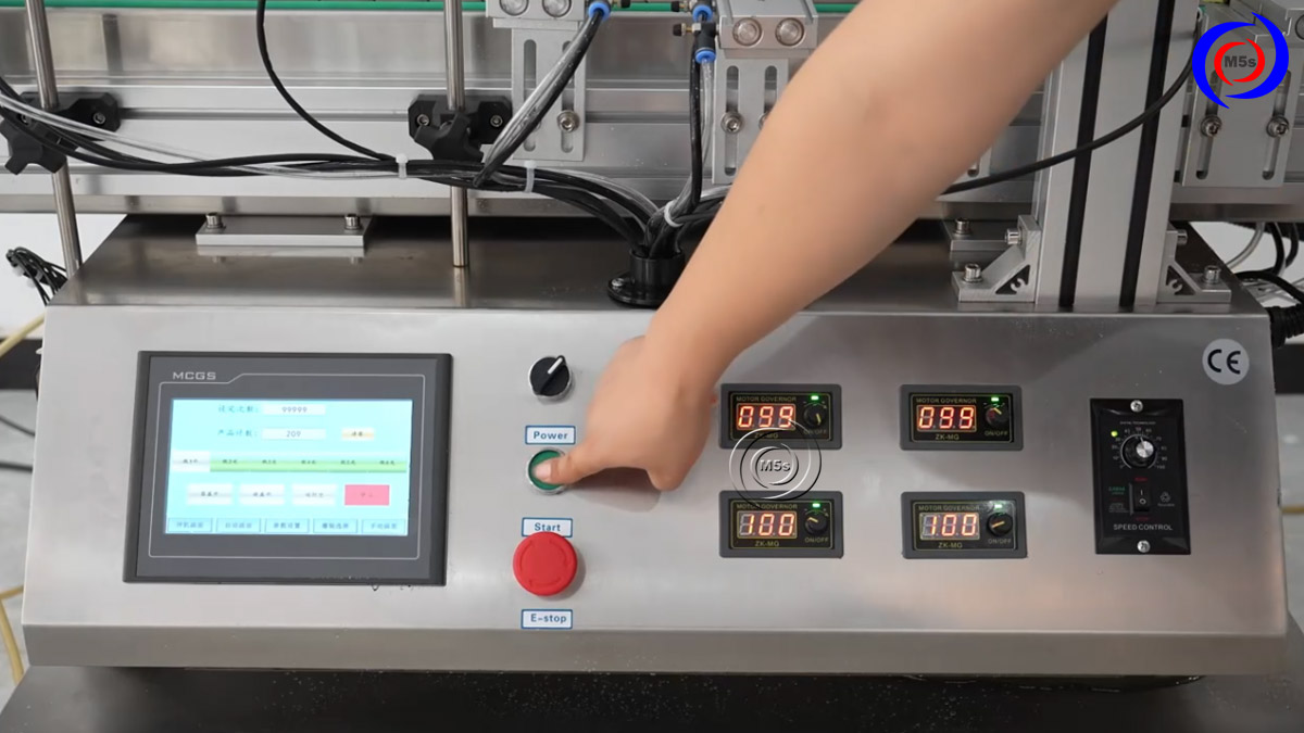 điều chỉnh lực siết máy đóng nắp chai tự động điều chỉnh lực siết máy đóng nắp chai tự động