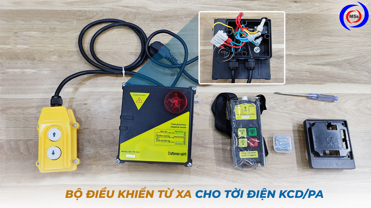 Điều khiển từ xa cho tời xây dựng KCD Stronger