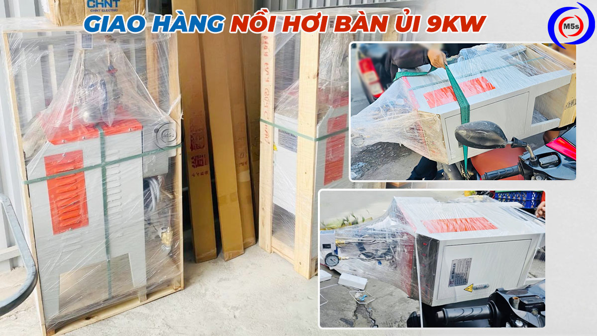 M5s giao hàng nồi hơi 9KW cho khách hàng