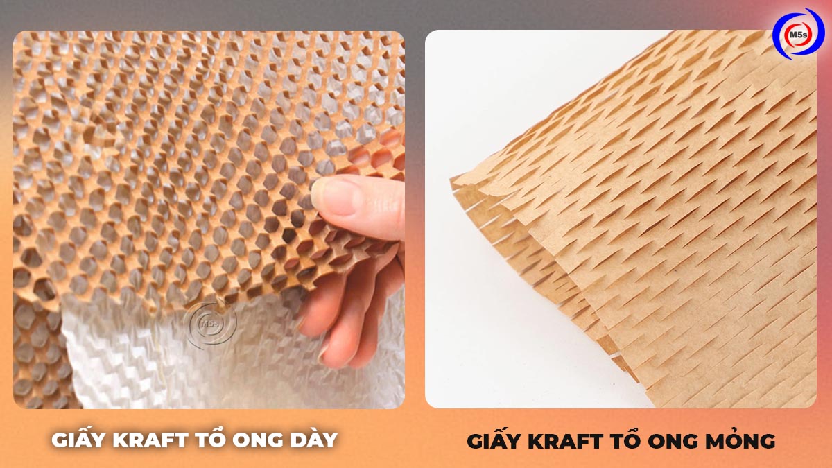 Giấy gói tổ ong dày và mỏng
