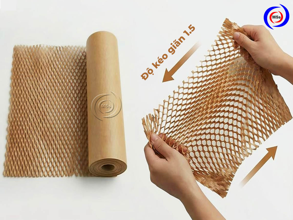 Độ kéo giãn của giấy tổ ong gói hàng 50cm x 100m