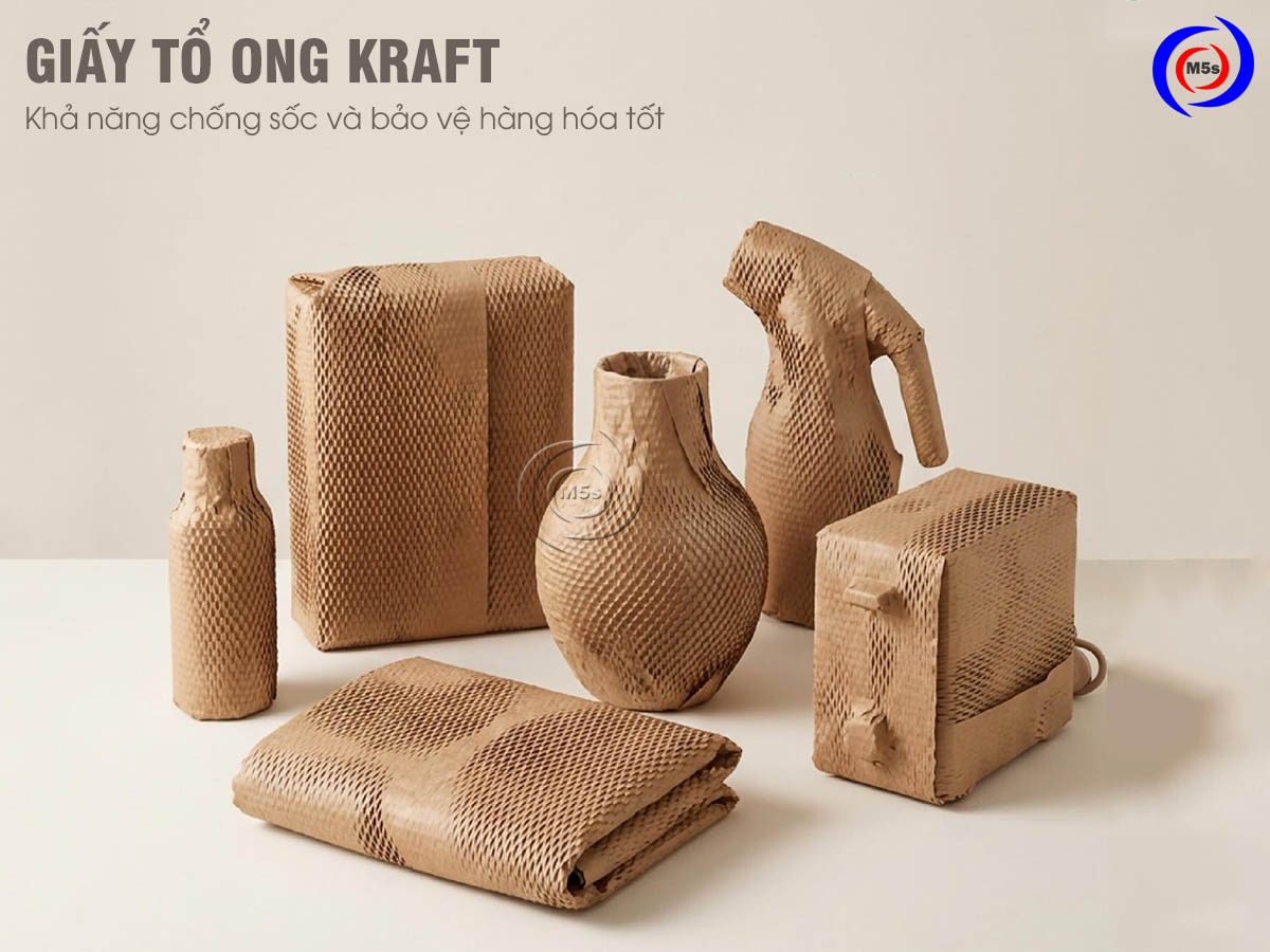 Giấy tổ ong Kraft có khả năng chống sốc và bảo vệ hàng hóa tốt Giấy tổ ong Kraft có khả năng chống sốc và bảo vệ hàng hóa tốt