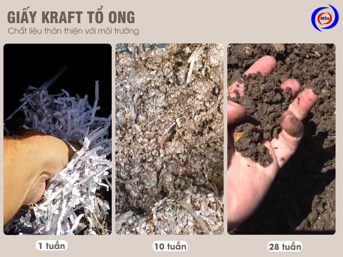 Giấy kraft tổ ong có chất liệu thân thiện với môi trường Giấy kraft tổ ong có chất liệu thân thiện với môi trường