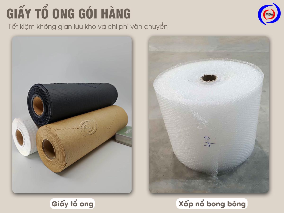 Giấy tổ ong gói hàng giúp tiết kiệm không gian lưu kho và chi phí vận chuyển Giấy tổ ong gói hàng giúp tiết kiệm không gian lưu kho và chi phí vận chuyển