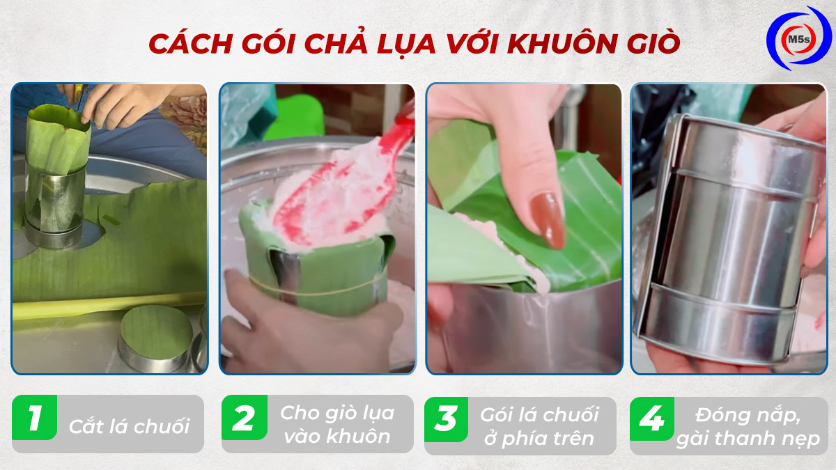 Hướng dẫn sử dụng khuôn giò 0,5kg