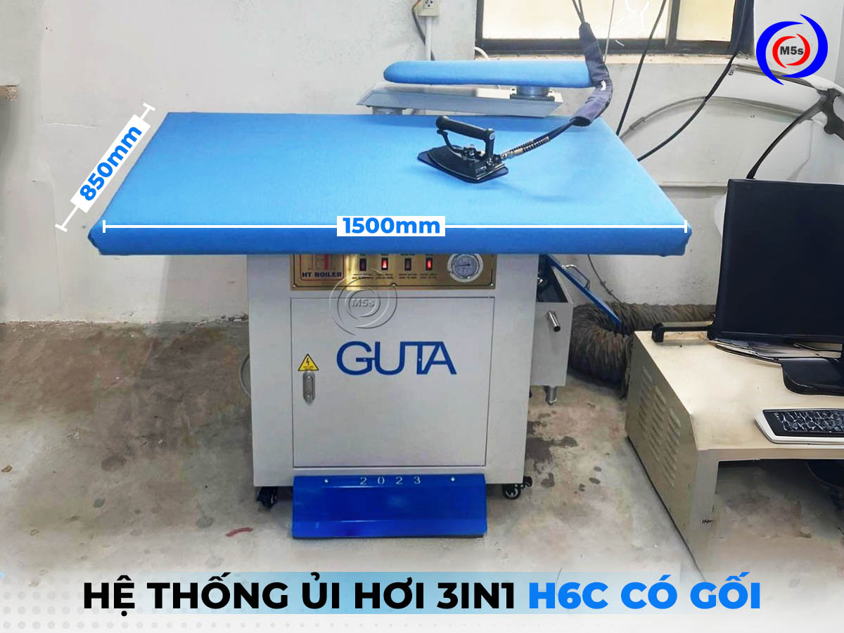 Kích thước của hệ thống ủi hơi công nghiệp 3 in 1 H6C