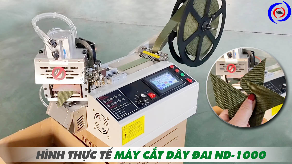 máy cắt dây đai có đầu xoay ND-1000