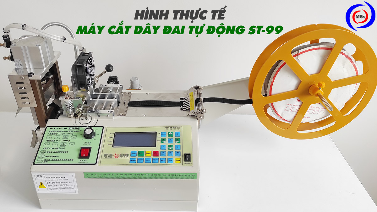 Hình thực tế máy cắt dây đai tự động ST-99