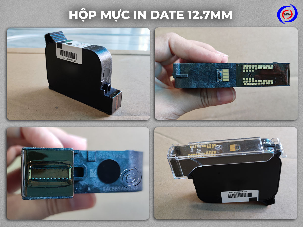 hộp mực in phun date 12.7mm