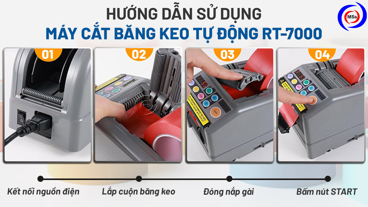 hướng dẫn sử dụng máy cắt băng keo RT-7000