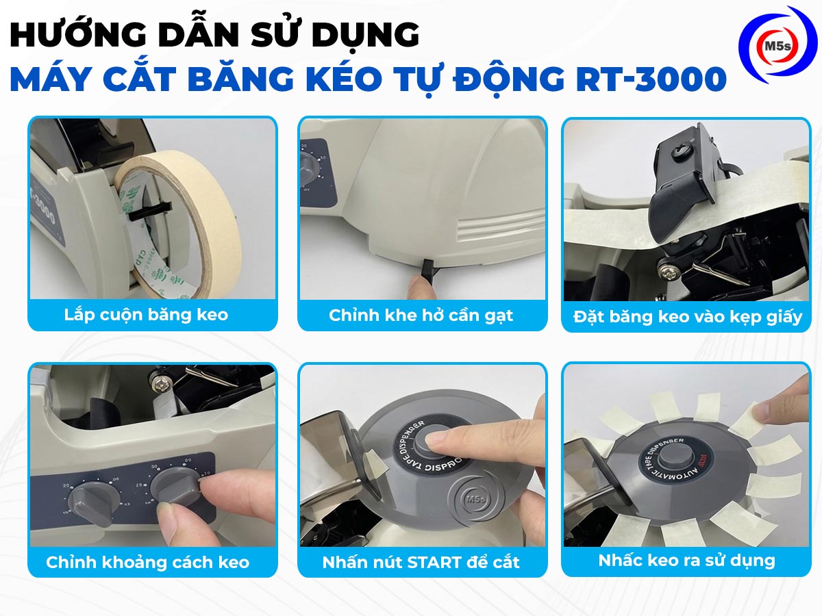 hướng dẫn sử dụng máy cắt băng keo tự động RT-3000