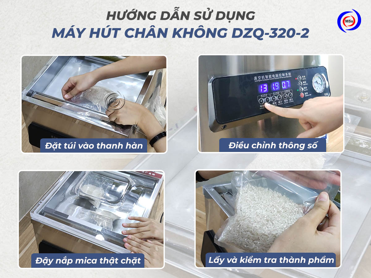 Cách sử dung máy hút chân không DZQ320-2