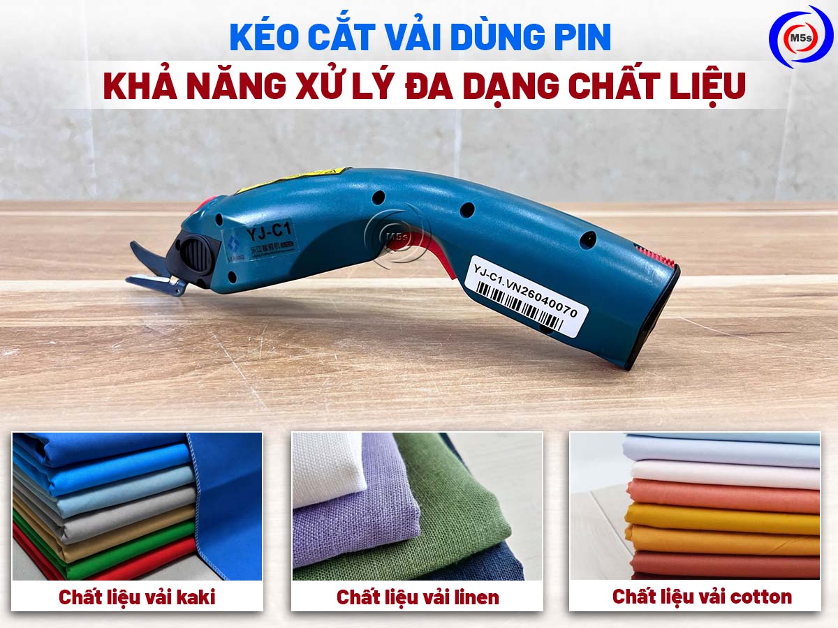 kéo cắt vải xử lý đa dạng chất liệu