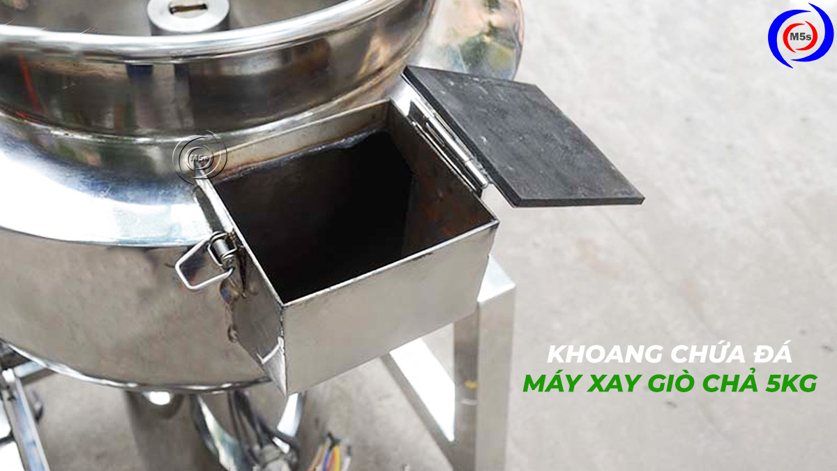 Khoang chứa đá máy xay giò chả 5kg