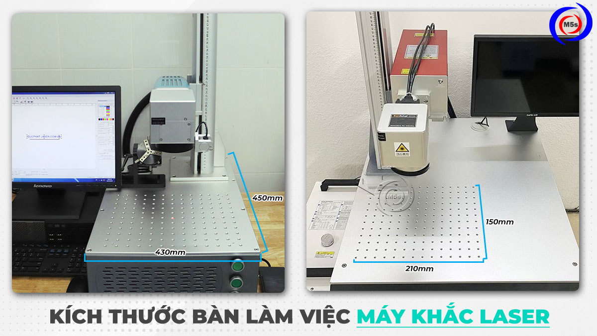 Kích thước bàn làm việc máy khắc laser