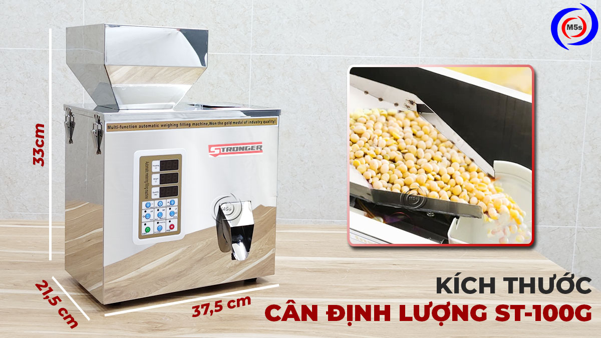 Kích thước cân định lượng mini 100g Stronger