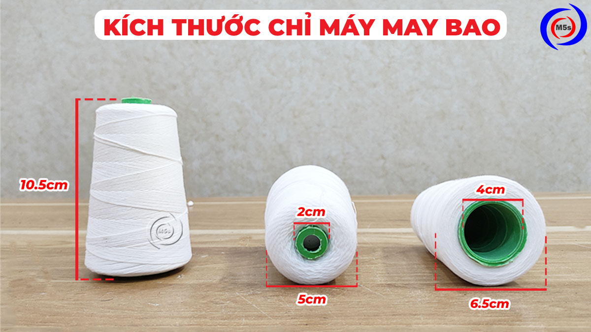 Kích thước chỉ máy may bao