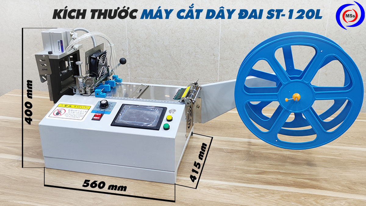 Kích thước máy cắt dây đai tự động ST-102L