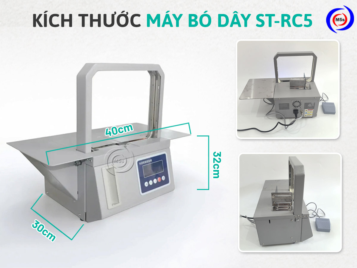 Kích thước máy bó dây ST-RC5 Kích thước máy bó dây ST-RC5