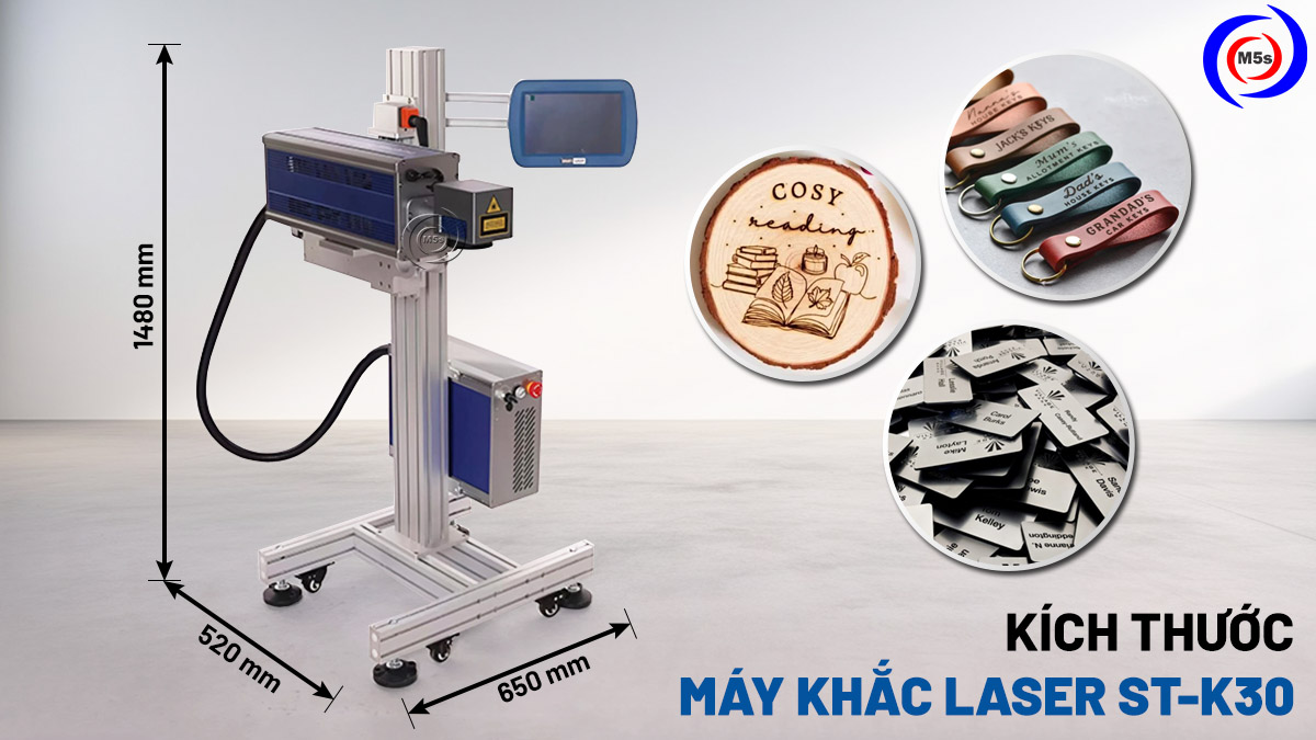 Kích thước máy khắc laser fiber ST-K30