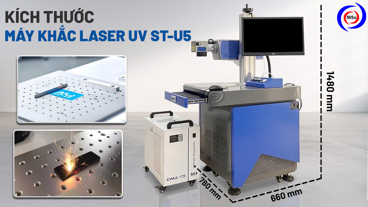 Kích thước máy khắc laser UV ST-U5